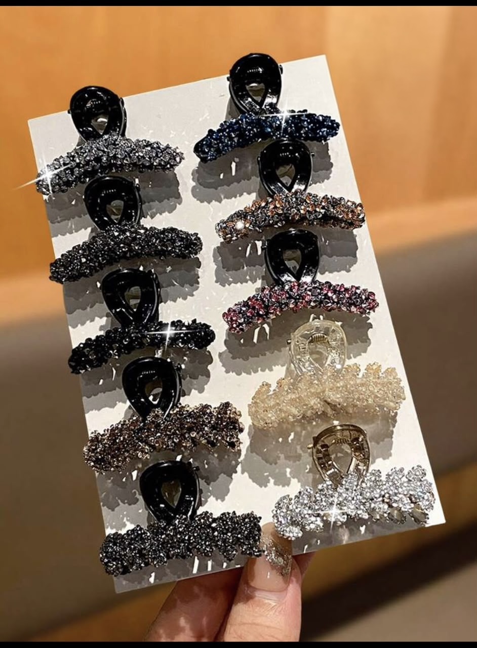 Pince à cheveux strass - élégant & brillant