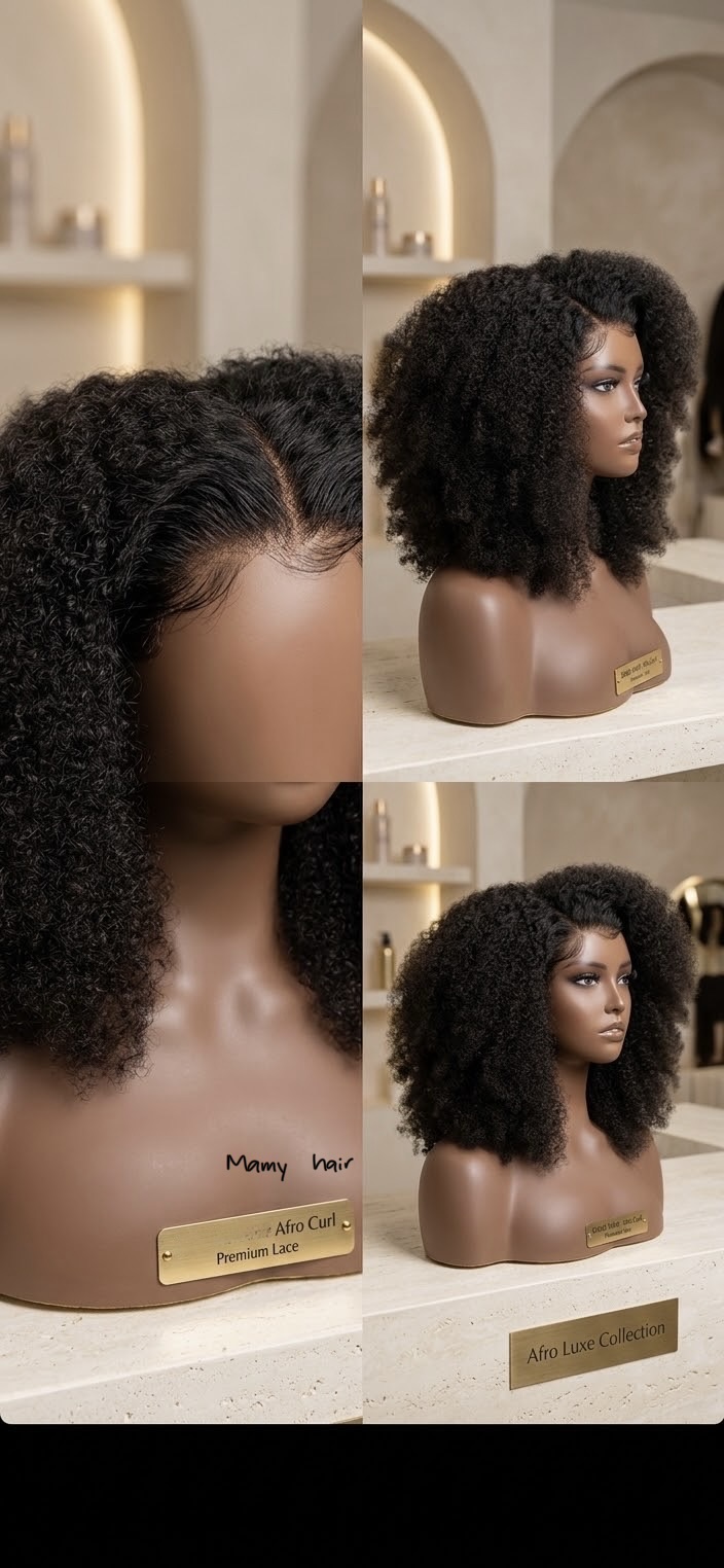 Perruque Afro Curl Premium Lace - L20