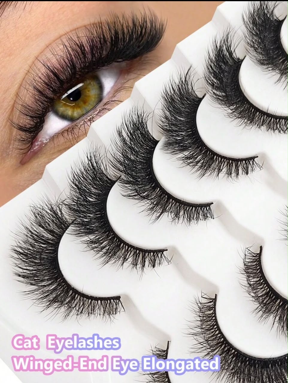 Faux Cils Cat Eye - Effet Allongé